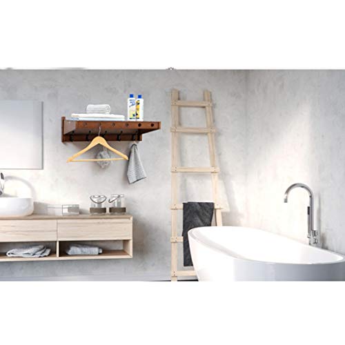 Na Shypj There Are 6 Heavy-Duty Coats And Hat Hooks, And The Multifunctional Bathroom Racks Are Wall-Mounted (Size : 78Cm) #TOP3