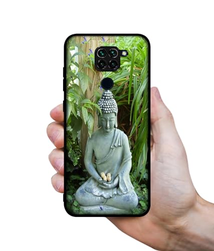 Image of Buddhism Design Premium 2D Printed Metal Back Case Cover for Mi Redmi Note 9 4G