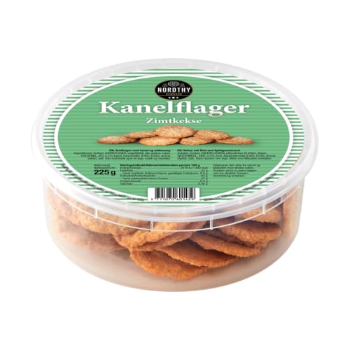 2 x 225 g Original dänisches Zimt Haferflockengebäck - Hafertaler Kekse - zu Kaffee oder Tee