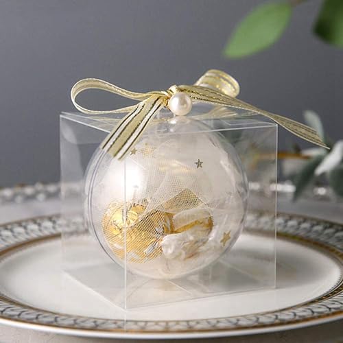 Boîtes-cadeaux de mariage en cristal synthétique pour emballages de dragées chic