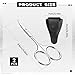 Women’s Pubic Hair Scissors, Small Personal Vaginial Grooming Trimming Stainless Steel Bikini Trimmer Small Scissors Beauty with PU Leather Storage Bag for Men Women,Travel Friendly