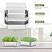FANHAO 2-Pack Sprouting Tray Kit, Stainless Steel Soil-Free Cultivation Germination Tray, Healthy Wheatgrass Grower Sprouting Container Kit Nursery Tray for Indoors Plant Seedlings