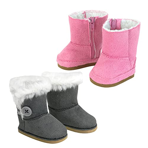 Sophia's, 2-Pair, Winter Boots for 18