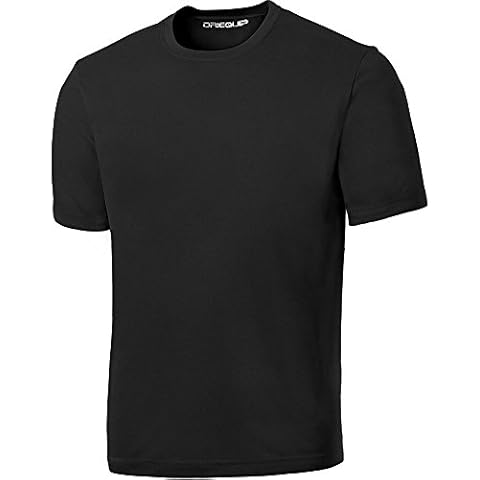 DRIEQUIP Moisture Wicking Soft Touch Athletic Shirts-L-Black Cover
