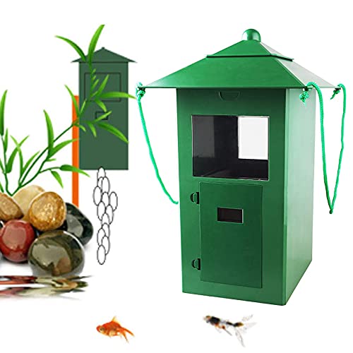PJDDP Distributeur Automatique De Poissons De Grande Capacité De 5 L pour Bassin D'aquarium,Distributeur De Nourriture avec Minuterie Numérique, pour Poissons D'étang pour Aquarium Ou Aquarium Cover