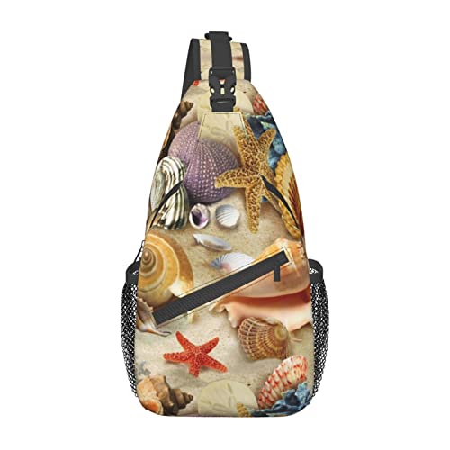 Sac à dos à bandoulière Étoile de mer pour camping et cyclisme