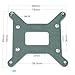 GENNEL Metal LGA1700 Motherboard Backplate, CPU Radiator Base Heatsink Mounting Backplane for Intel LGA 1700
