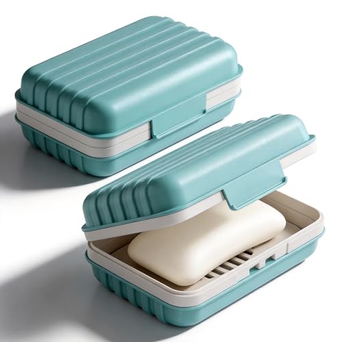 Travel Soap Holder with Lid for Outdoor Use
