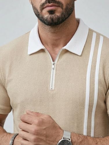 Image of JVX Men Polo T Shirt || Waffle Polo T Shirt for Men || Regular Fit Knitted Tshirt for Man || Coller T-Shirt (Available in Plus Size, Also Available in Combo Packs) (MRT-224)
