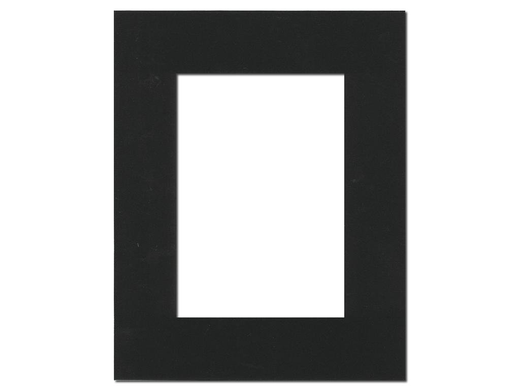 PA Framing, Single Mat, 8 x 10 inches Frame for 5 x 7 inches Photo Art Size - White Core/Black