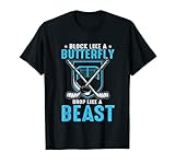 Drop Like A Butterfly Block Like A Beast Eishockey T-Shirt