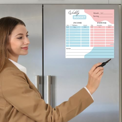 Image of Zesta Vinyl Magnetic Planner for Fridge | Cute Weekly Planner /Meal Planner with Marker | Rewritable Magnetic White Board for Fridge (Harry Potter 11X11 Inches) (Abstract)
