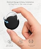 AirTag Adhesive Mount Compatible with Apple AirTag Sticker Case. Anti Lost Anti Scratch Stick On Cover for Phone Remote iPad Headphone Laptop Camera. Portable Protective Air Tag Holder, 4 Pack Black - Image 3