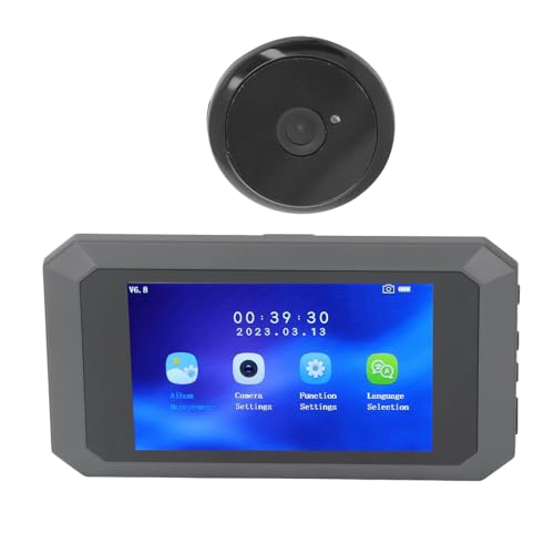 Guckloch Video Türklingeln, Digitaler Türspion mit 3,97 Zoll LCD Display, 1080P, 135° Weitwinkel Nachtsicht, Bewegungserkennung, Überwachung, Katzenaugenkamera Sicherheit