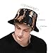 Running Horses Print Fashion Unisex Bucket Hat Wide Brim Sun Protection Foldable Double Sided Printed Sun Hat Black