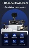 3-kanałowy WiFi samochodowy DVR HD 1080P IR noktowizor kamera trójdrożna rejestrator DVR monitor parkowania kamera przednia/kabina/tylna kamera z