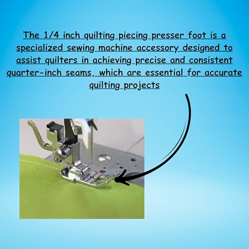 Image of ZENITH Metal New 1 /4 inch Quilting Piecing Presser Foot Snap on Type for Automatic Electric Low Shank Sewing Machines Steel and Red (Metal New 1 /4 inch Quilting Piecing Red)