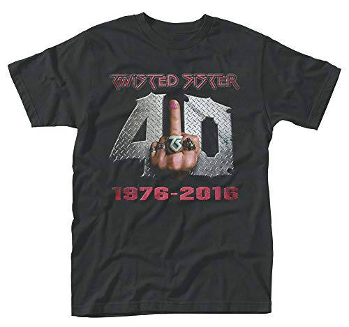 lonm Twisted Sister '40 en Fu*k It' T-shirt - Nieuw & Officieel!
