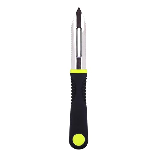 E-COSMOS Fruit Peeler for Kitchen Stainless Steel Vegetable Potato Multipurpose Scrapper Surgical Grade (Black) at Rs. 58