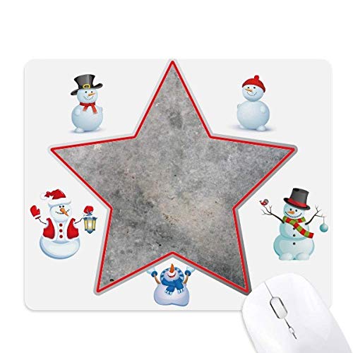 Tapis de souris bonhomme de neige famille étoiles, cadeau idéal de Noël