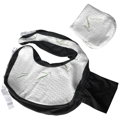 Dresime Cojín de lactancia con funda de algodón (gris)