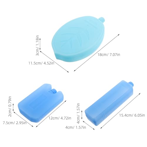 Image of 6pcs Reusable Ice Pack, Empty Water Fill Cooler Packs for Lunch Boxes, Hard Plastic Freezer Blocks, Ice Boxes for Air Coolers Fans Coolers Camping Picnic Car Box
