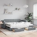 Sofá cama versátil: El sofá cama funciona como sofá durante el día y se convierte fácilmente en una cama doble por la noche sacando la cama nido, lo que proporciona una solución práctica para recibir invitados y maximizar el espacio.