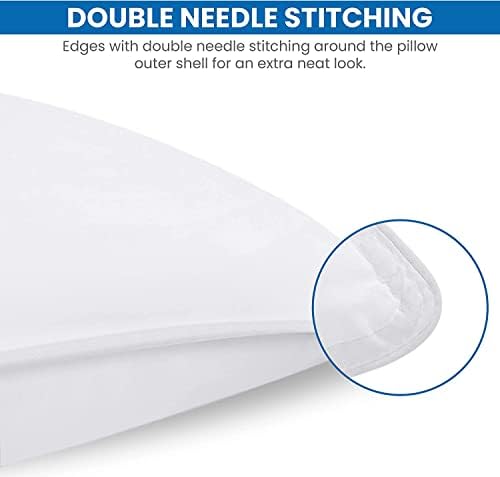 Utopia Bedding Pillows 2 Pack, (50 x 75 cm, White) Hotel Quality Pillows, Luxury Bed Pillow for Back, Stomach or Side Sleepers