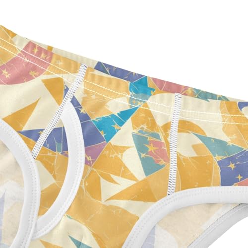 KLL Yellow Star Toddler Boys Comfort Athletic Underwear Breathable Children Panties4