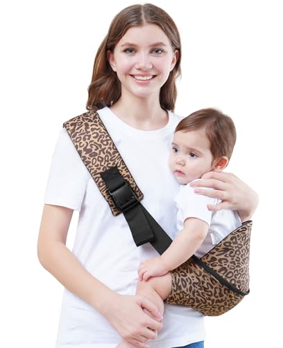 Image of GAGAKU Toddler Carrier Adjustable Padded Sling Portable Ergonomic Baby Holder Carrier with Non-Slip Seat for 6-36 Months Infants & Toddlers (14-35 lbs)-Leopard