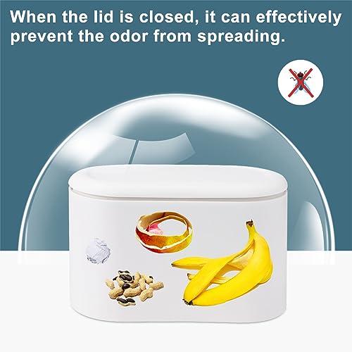 SHAIDOJIO Small Bin, Small Bathroom Bin with Lid and 90PCS Trash Bags, Removable Desk Plastic Mini Office Bins - Image 4