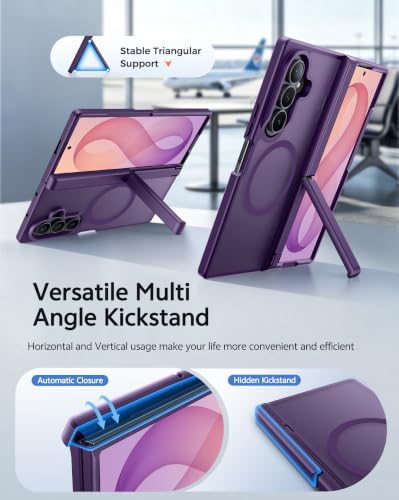 Image of FNTCASE for Z Fold 8 Ultra /Z Fold 7 Case: with Kickstand Hinge Protection