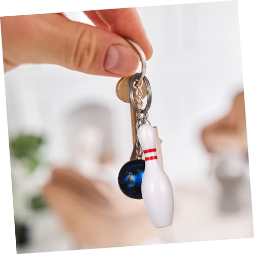 Porte-clés de quilles de bowling en plastique Toddmomy - 4