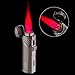 Cobber Torch Lighter, Quad 4 Jet Red Flame Refillable Butane Cigar Lighter with Punch (Gunmetal Gray)