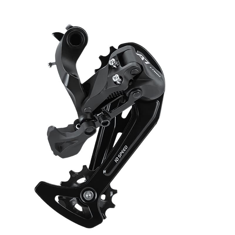 Desviadores Palanca de cambio de gatillo de velocidad A7 1x10 + desviador trasero SGS for interruptor de bicicleta MTB Compatible con grupo de bicicleta Desviador Trasero ( Color : A7 10S SGS RD )