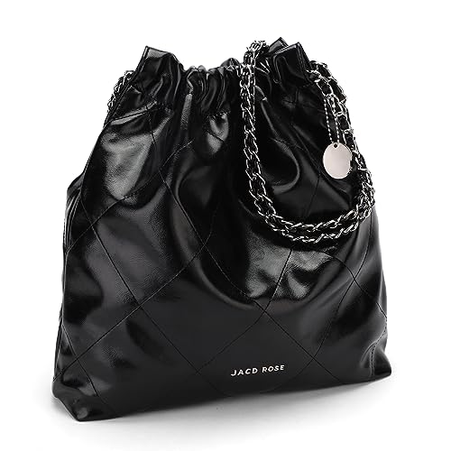 Image of JACD Crossbody Bags for Women Trendy Vegan Leather Shoulder Bag Small Work Bags Drawstring Handbag Purses Travel Bucket Bag