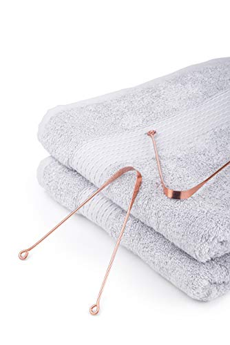 image for Atmiko Tongue Scraper, Ayurvedic Tongue Cleaner (Pack of 2) Pure Coppe