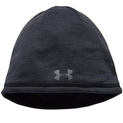 Under Armour Men's ColdGear Reactor Elements Beanie, Black/Graphite, One Size Fits All