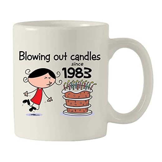 Soplando Las Velas Desde 1975 De Mujer 40 Cumpleaños Taza De Cerámica