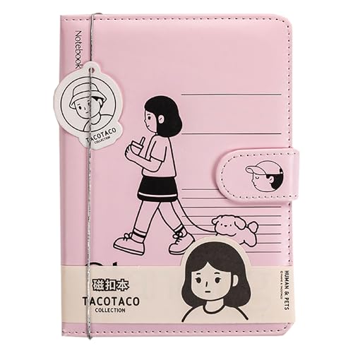 日記帳 小学生 a6 手帳 韓国 文房具 絵日記 可愛い アニメ PU 厚手 ノート 自由帳 プラン 旅行 手書き用 記録 メモ帳 マグネットボタン ダイアリー 家計簿 携帯 学用品 オフィス 入学 新学期準備 キャンパス 女の子 記念日 誕生日 贈り物 進学 卒業記念品 クリスマス 子供 人気 プレゼント (c)