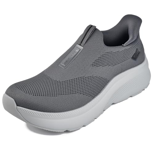 Image of Men Slip in Free up Hands Shoe Wide Toe Box Arch Support Orthopedic Walking