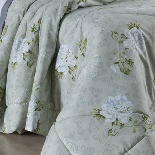 Edredom Queen Estampado Percal 180 Fios 03 Peças Papillons