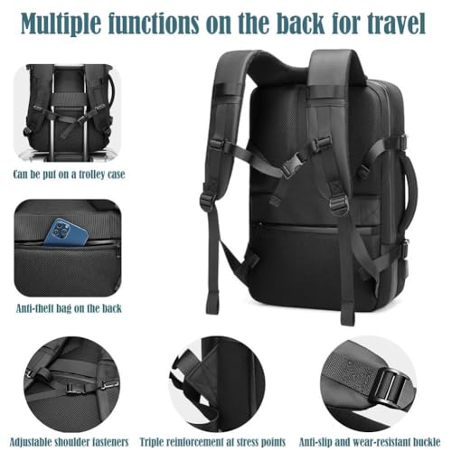 KITPIPI Mochila Vacpack, mochila de viagem Vacpack de grande capacidade, mochila com compressão a vá