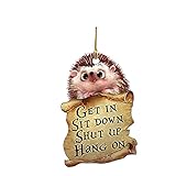 Car Hanging Accessories Ornament for Rear View Mirror - Funny Animal Lover Two Sided...