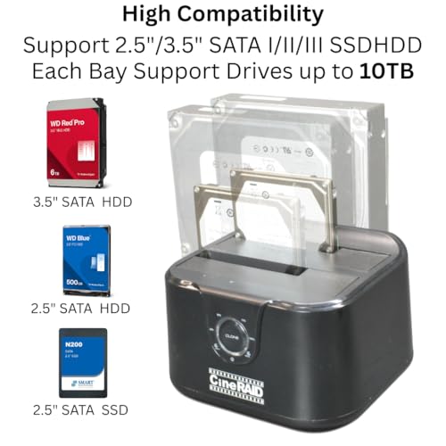 Docking Station CR-H236 USB 3.2 Gen 1 para discos SATA miniatura 3