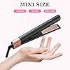 Mini Flat Iron 1 Inch Ceramic Mini Hair Straightener, Small Flat Irons for Short Hair, Curls Bangs, Dual Voltage for Travel,Dual Voltage for Worldwide Use, Black #2