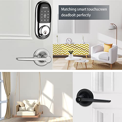 Ncl Hardware Black Door Handles, Interior Door Knobs, Privacy Door Levers #TOP3
