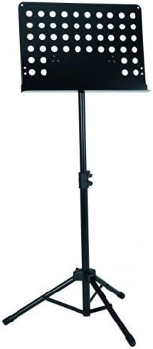 TopStage Deluxe Lectern Orchestra Conductor Music Stand - Black A204