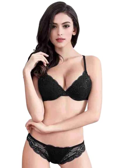 newba Bra & Panty Set Self Design Lingerie Set-picture-15