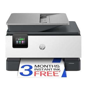 HP OfficeJet Pro 9120e All-in-One Printer | Colour | Printer for Small Office | Print, Scan, Copy Automatic Document Feeder| 3 Months of free Instant Ink | Up To 3 Years Warranty